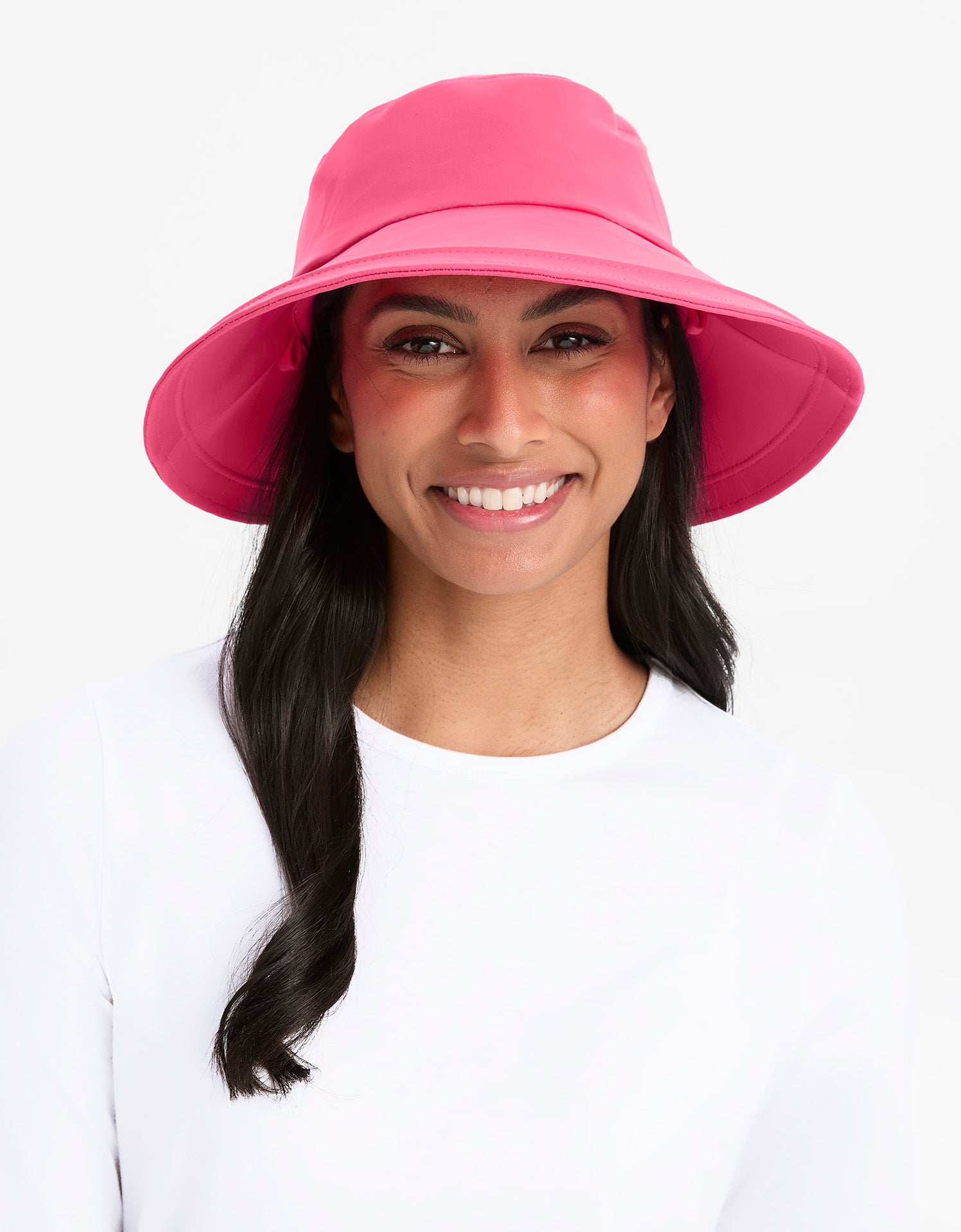 Wide Brim Swim Sun Hat UPF50+ for Women | Sun Protection Swim Hat Azalea Pink
