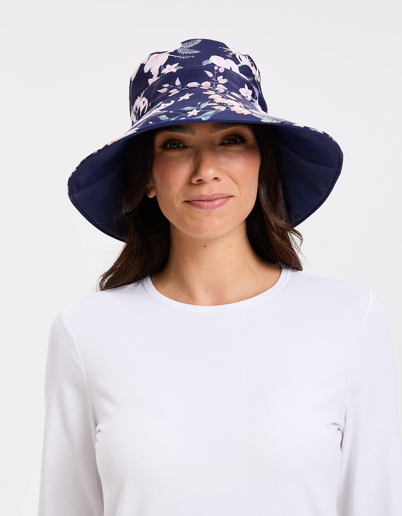 Wide Brim Printed Swim Sun Hat UPF50+ | Sun Protective Hat For Women#N ...