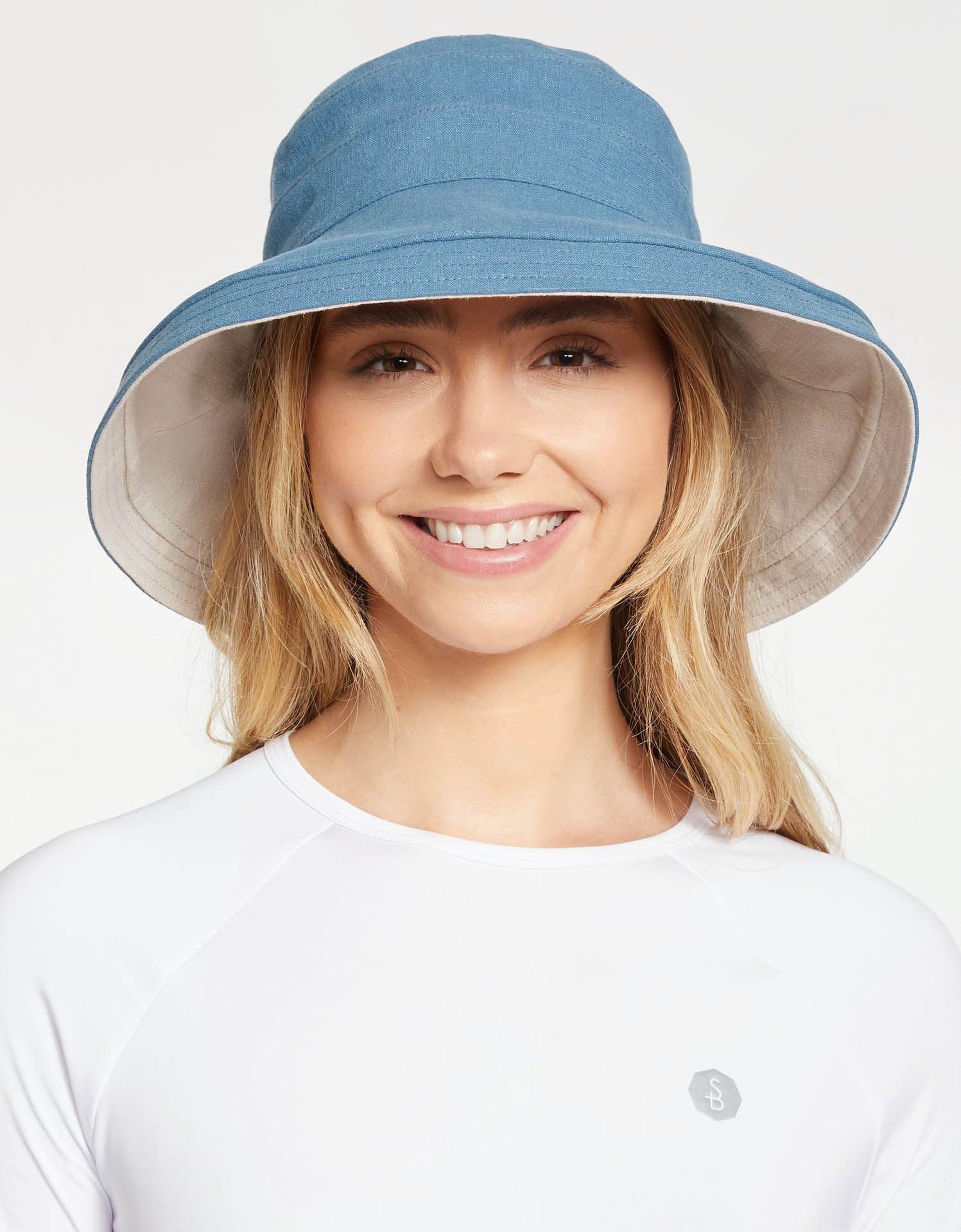 Sun Protective Wide Brim UPF50+ Holiday Sun Hat For Women NATURAL / BEIGE UNDERBRIM