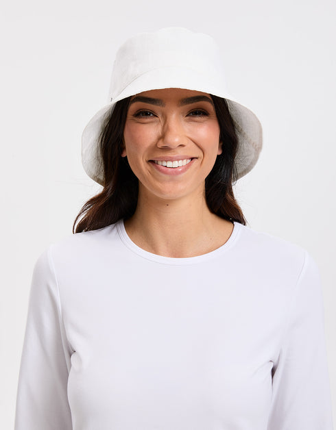 Vacation Cotton Linen Bucket Hat UPF50+