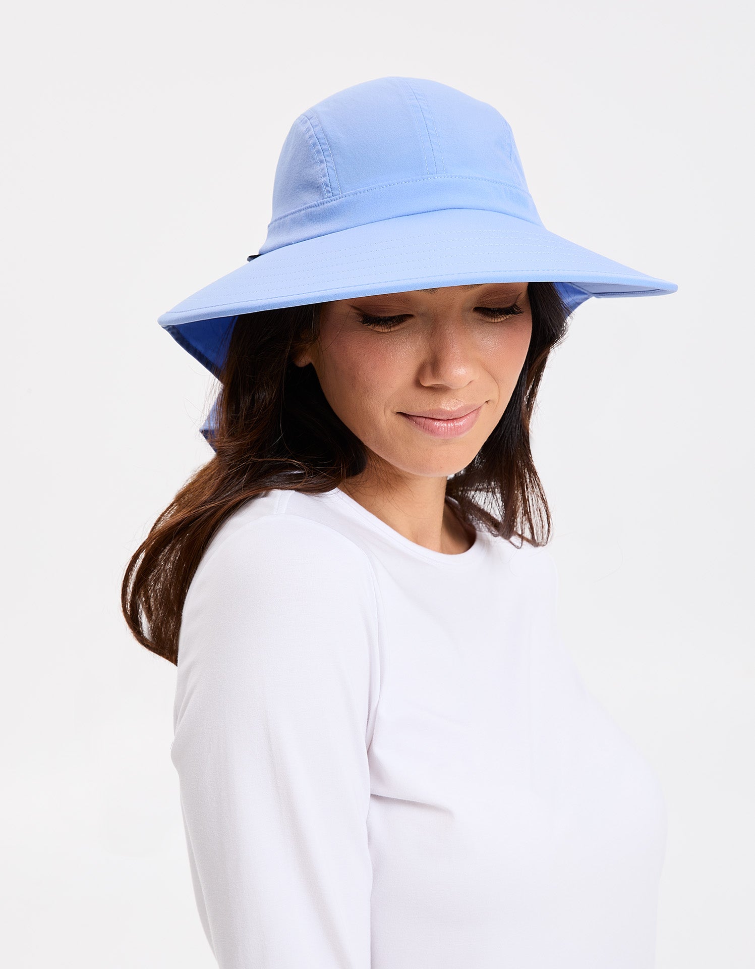 Hiking Hat Women Super Wide Brim Bucket Hat Upf50+ Windproof Sun