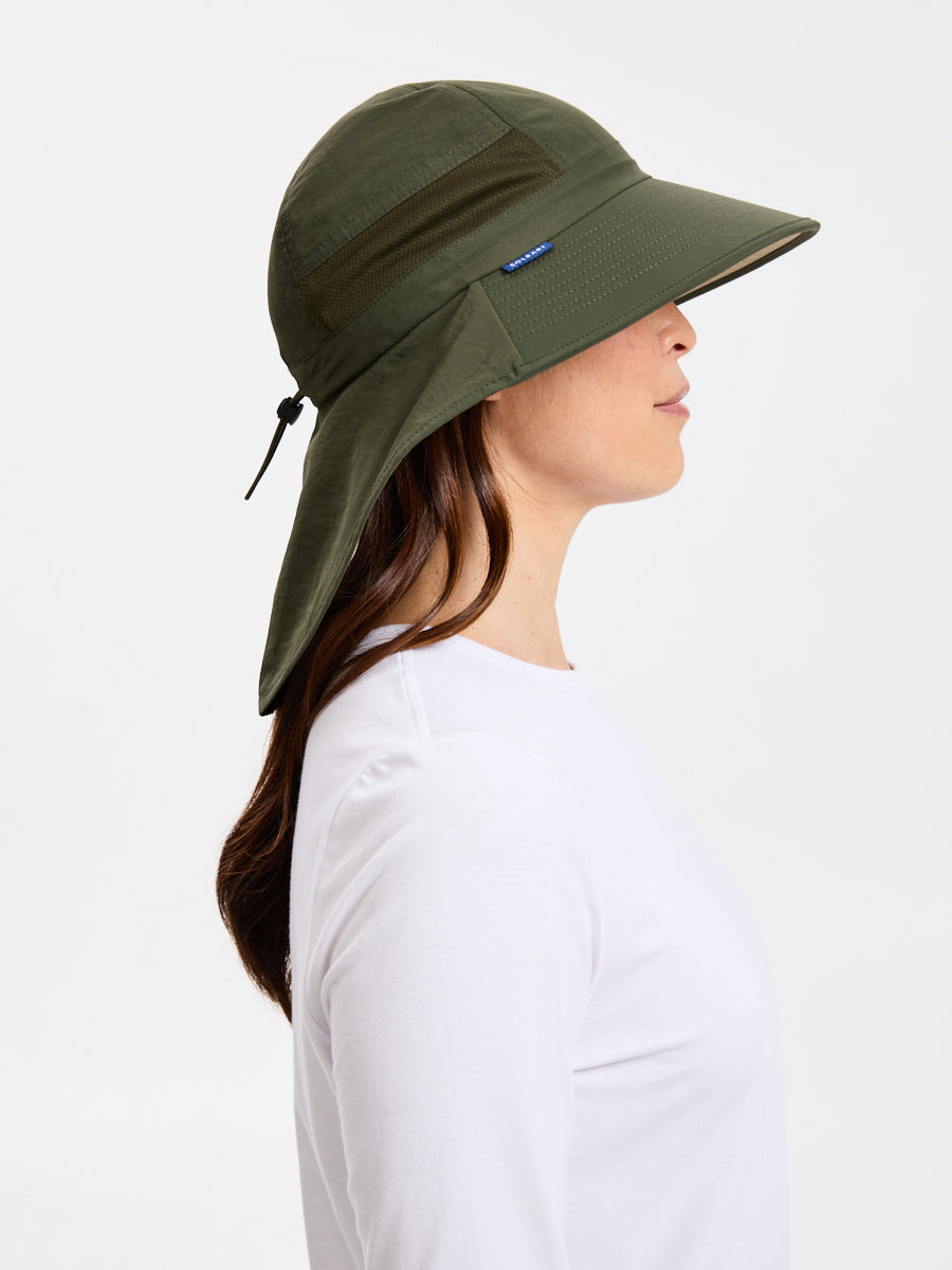 Legionnaires Hat with Neck Flap UPF 50+ Adapt-A-Cap Sun Protection