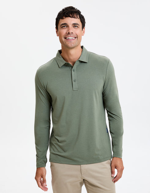 Long Sleeve Polo Shirt UPF50+ Sensitive Collection