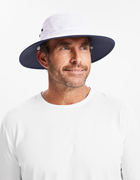 Sun Hat for Men Super Wide Brim Bucket Hat UPF50+ Waterproof Sun
