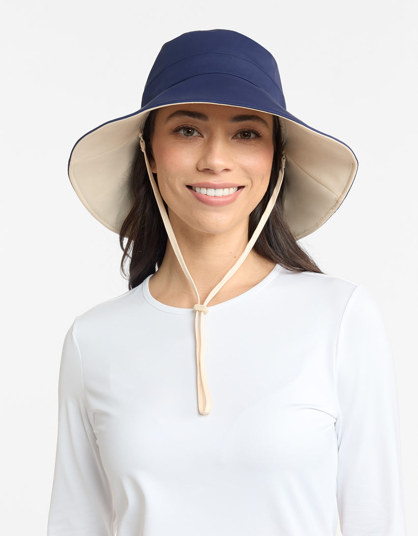 Wide Brim Beach Hat, Women's UV Protection Sun Hat UPF 50+ | Solbari