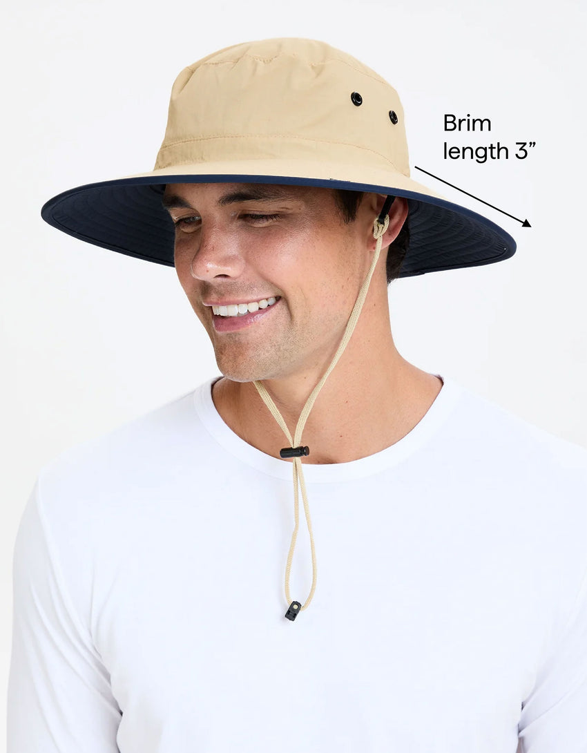 Men's UPF 50+ Sun Protective Broad Brim Sun Hat | UV Protection Hat