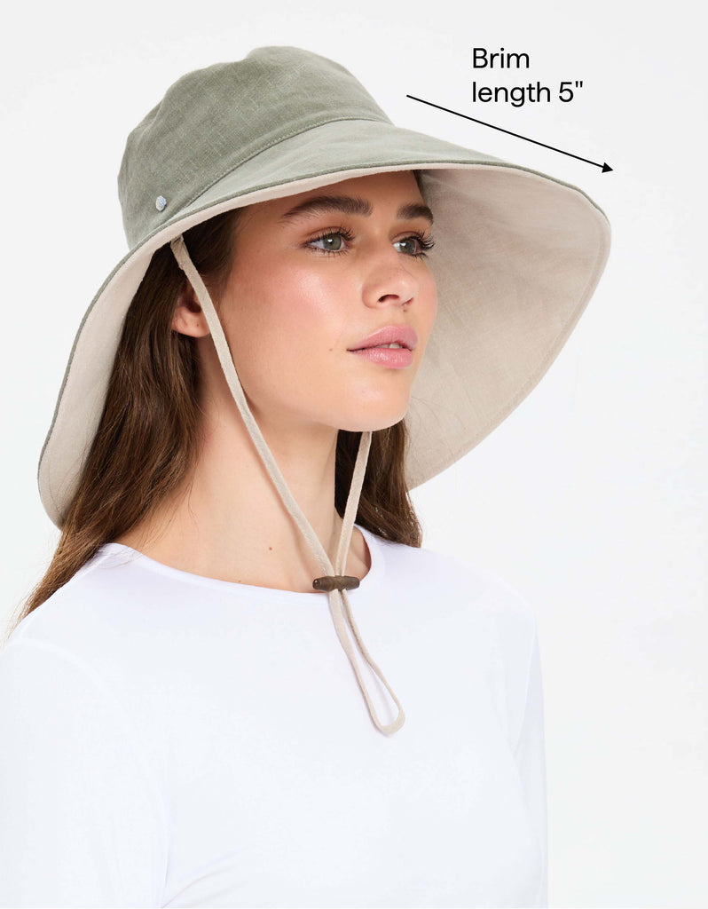 Ultra Wide Cotton Linen Hat UPF50+ | Women's UV Protection Sun Hat ...