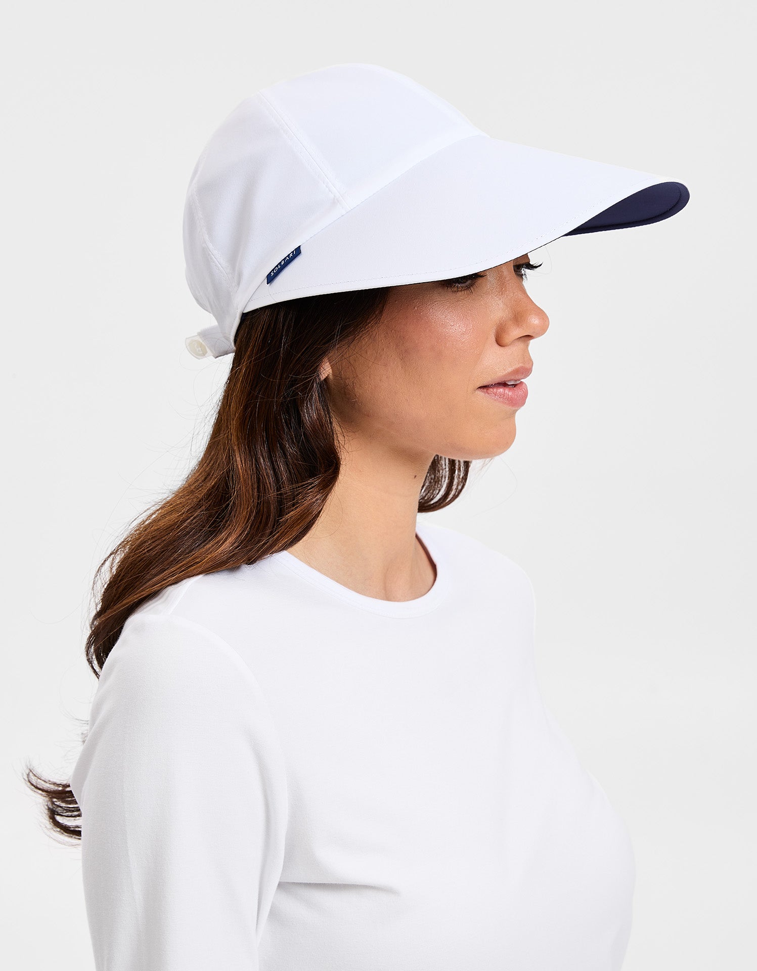 Reversible Ultra Wide Brim Cap, Women's Wide Brim Sun Hat | Solbari US White / White