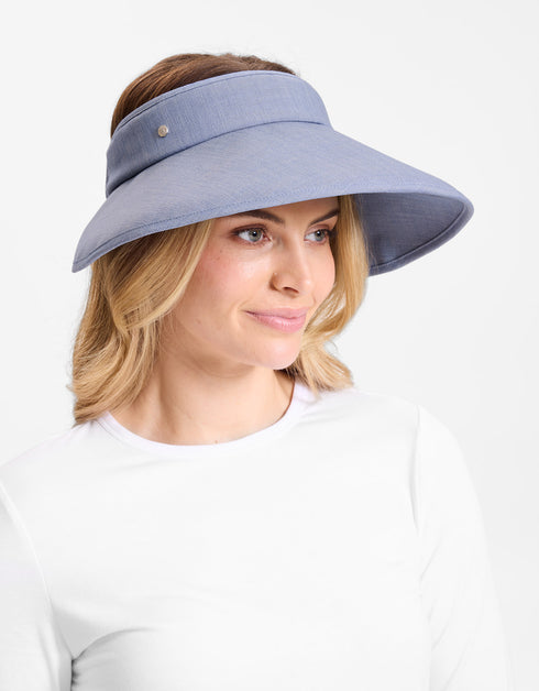 Womens Wide Brim Bucket Hat Straw With Chin Strap Sun Protection