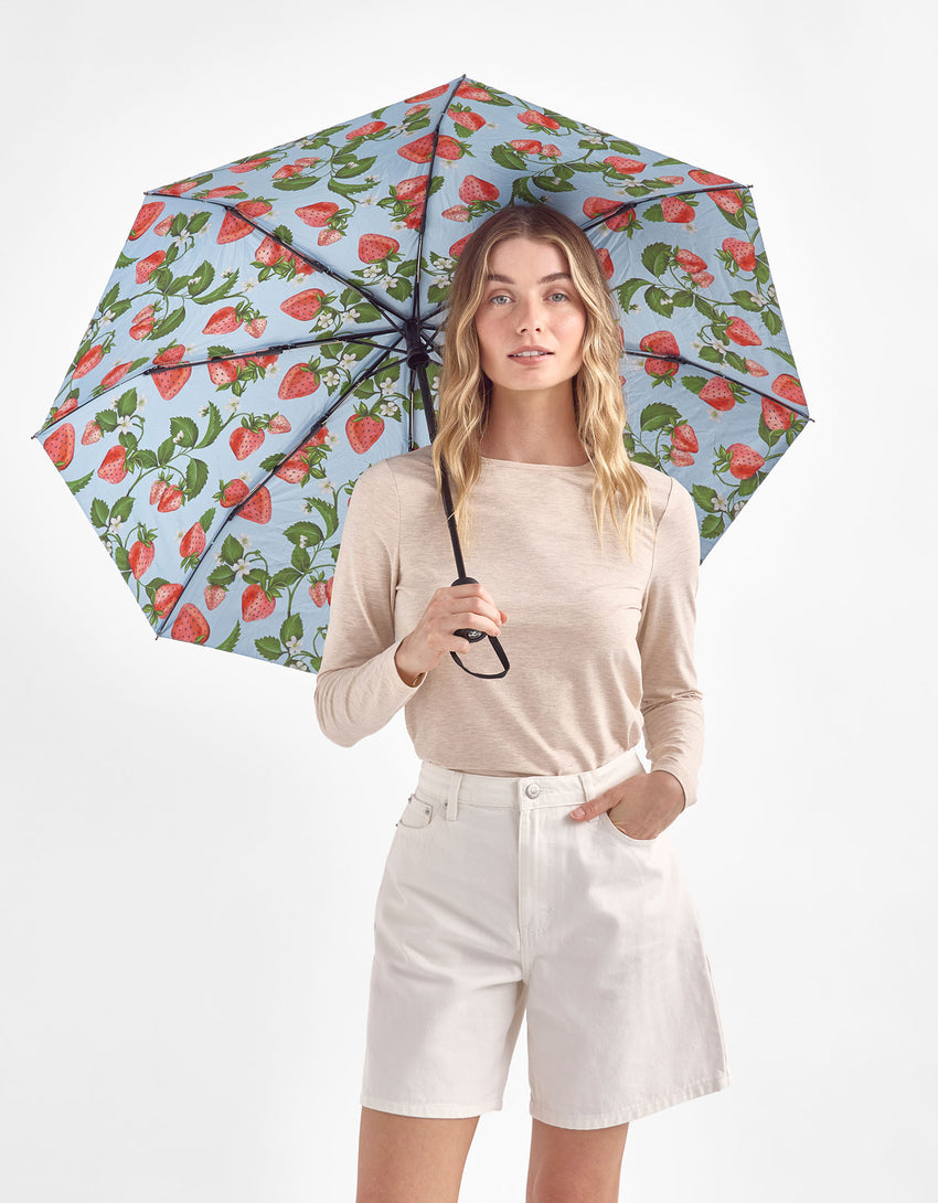 Women's Sun Protective Compact Umbrella UPF 50+ | Solbari USA