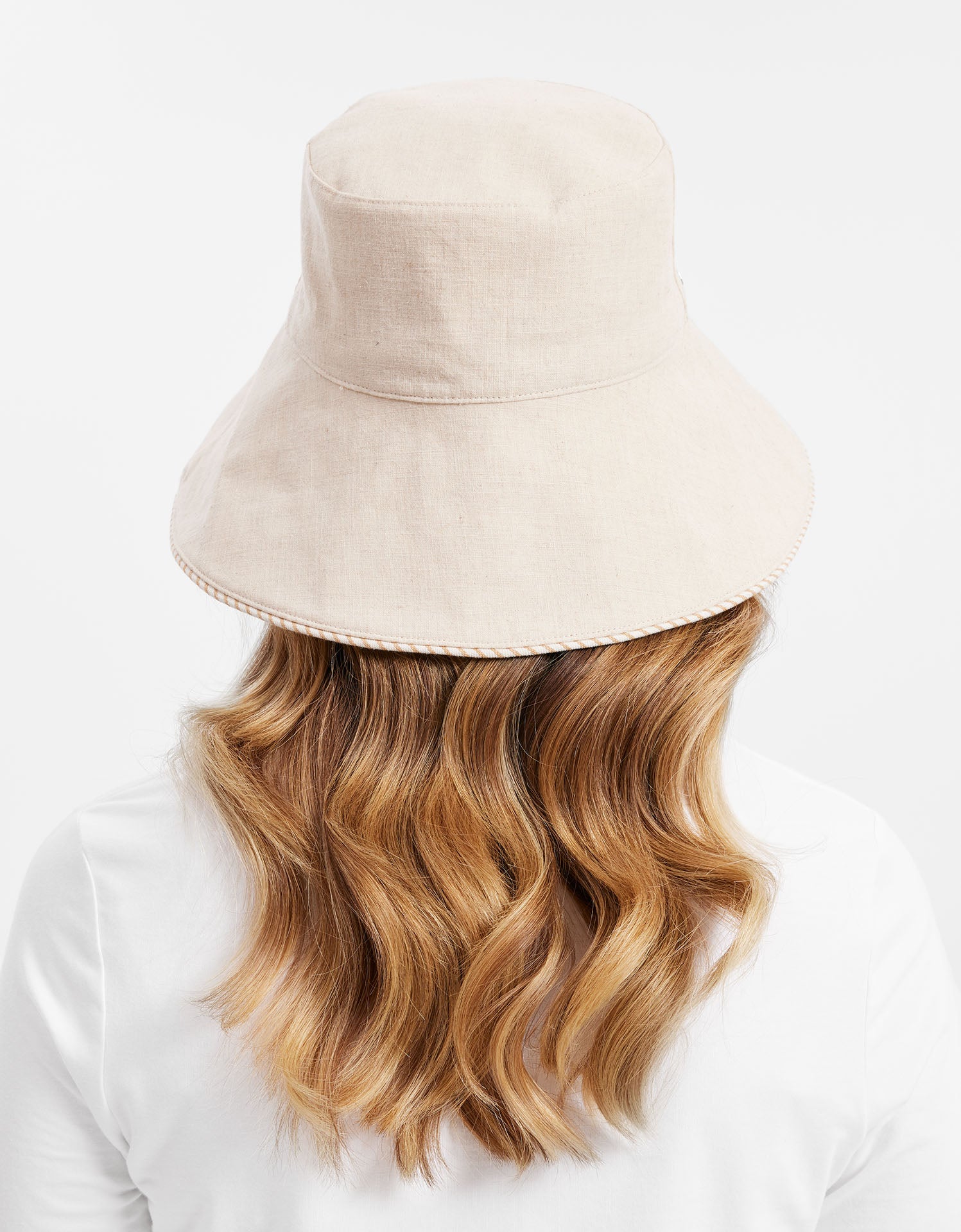 Ultra Wide Cotton Linen Hat UPF50+ | Women's UV Protection Sun Hat SAGE / BEIGE