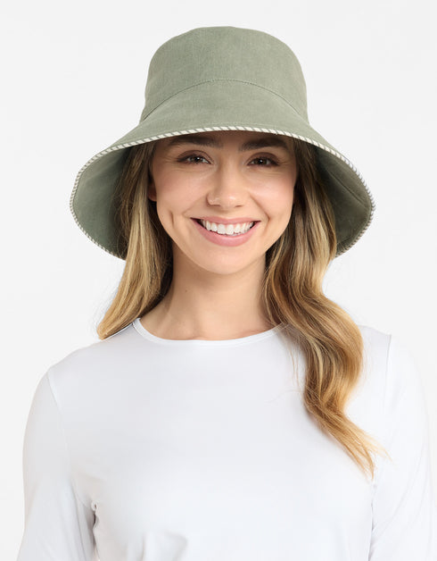 Palm Beach Cotton Linen Sun Hat UPF 50+