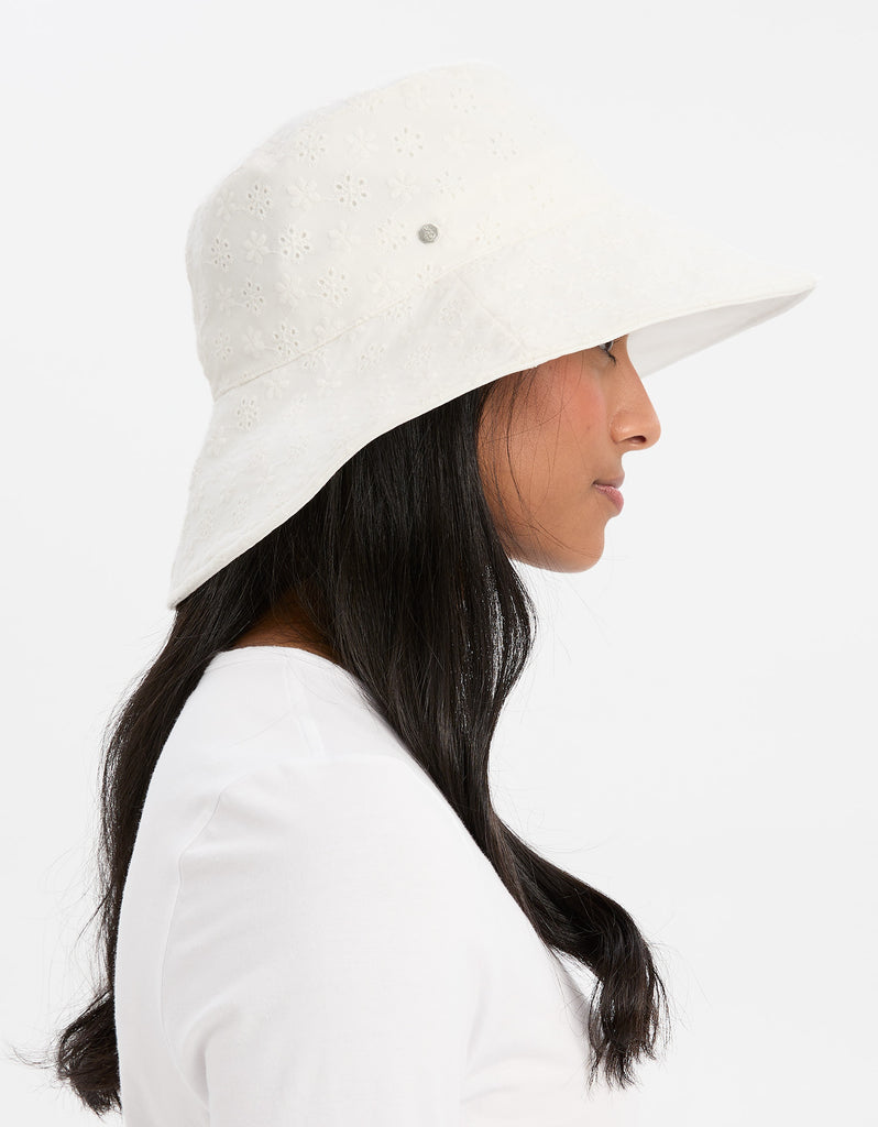 Sun Protective Wide Brim Sun Hat For Women | Broderie Wide Brim Sun Hat ...