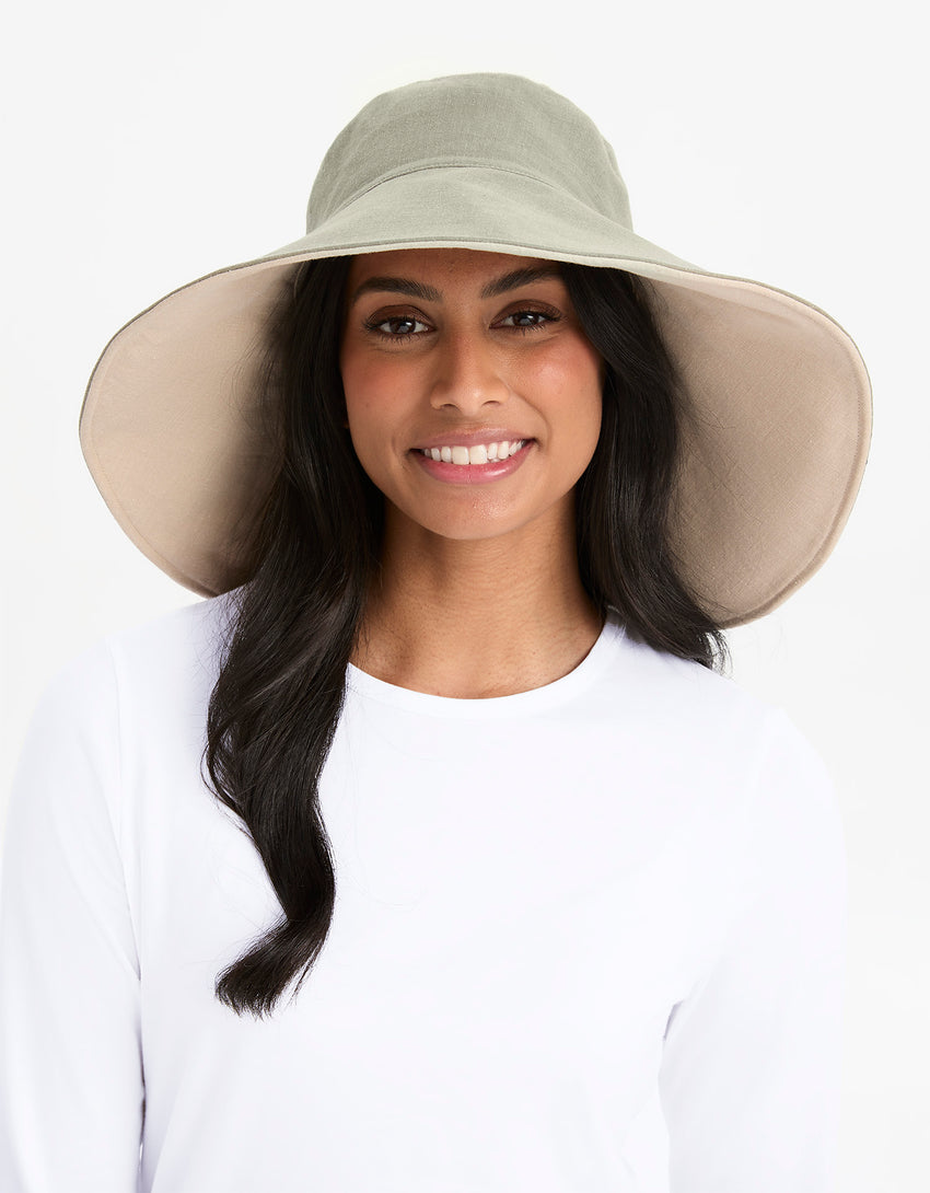 Ultra Wide Cotton Linen Hat UPF50+ | Women's UV Protection Sun Hat ...