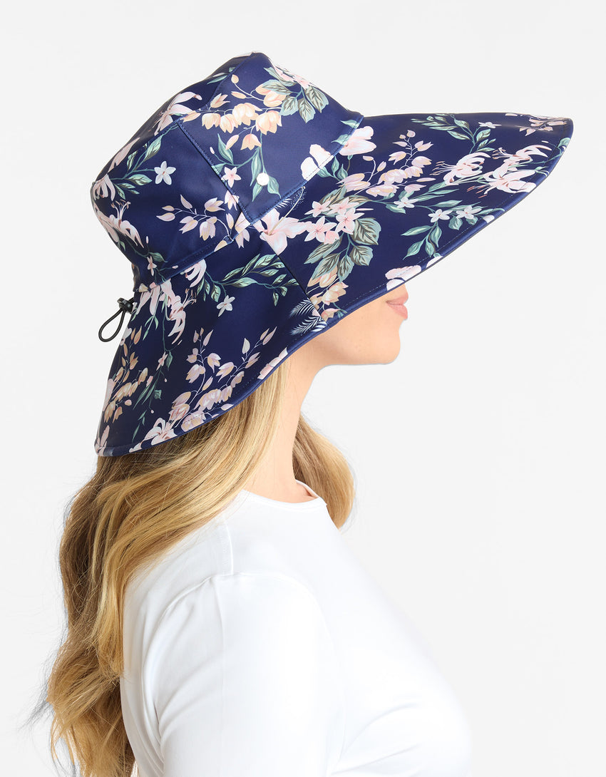 Ultra Wide Brim Printed Swim Sun Hat UPF50+ | Solbari US