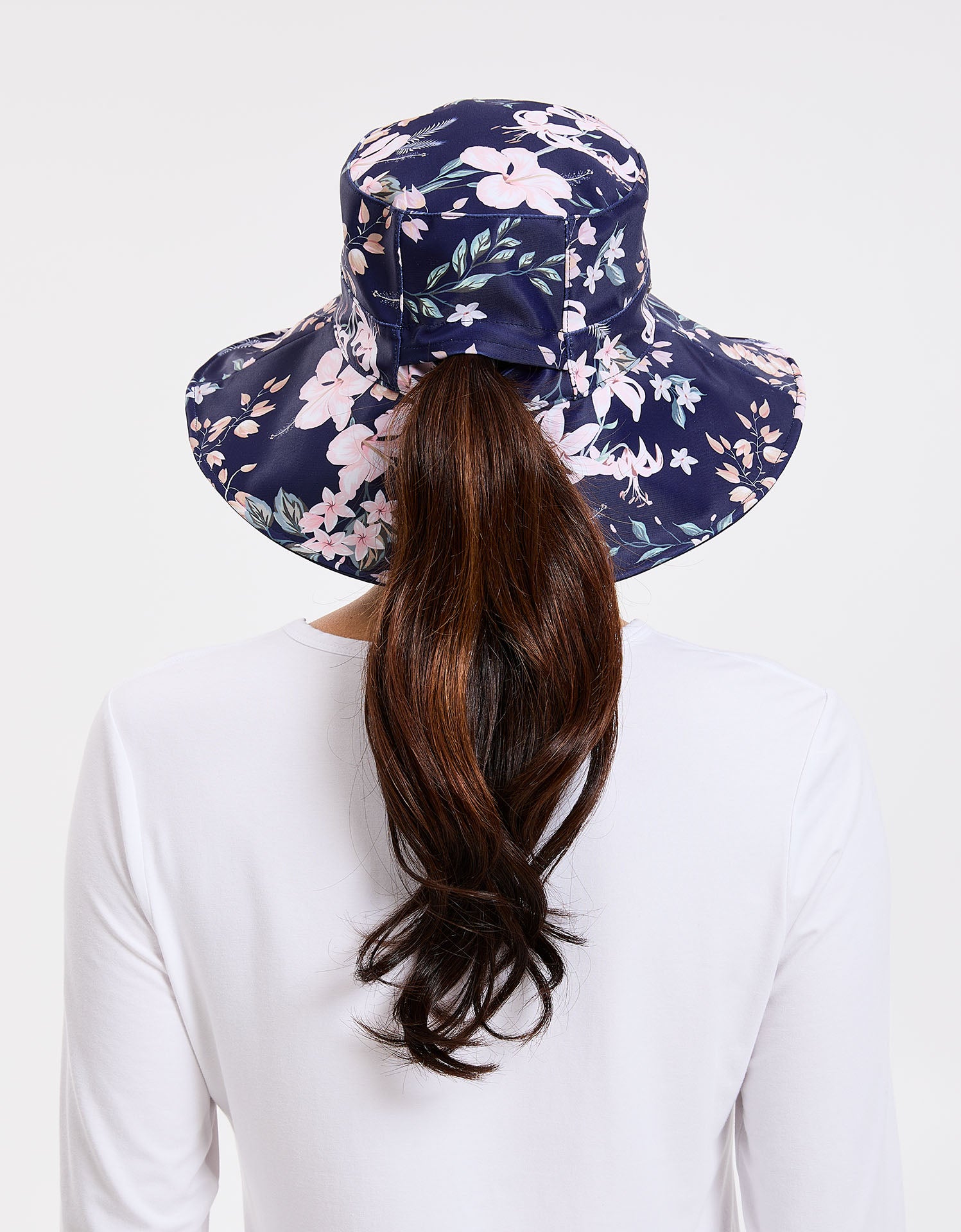 Wide Brim Printed Swim Sun Hat UPF50+  Sun Protective Hat For Women –  Solbari
