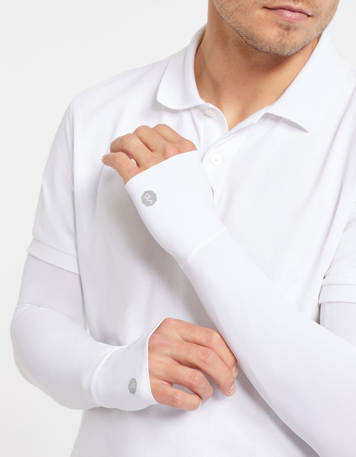 Arm Sleeves UPF50+ Sensitive Collection - S / White / No Thumbholes