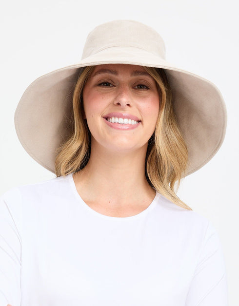 Sun Hats For Women,lovely Summer Ladies Sun Hat Floppy,packable,uv  Protection Upf 50+beige