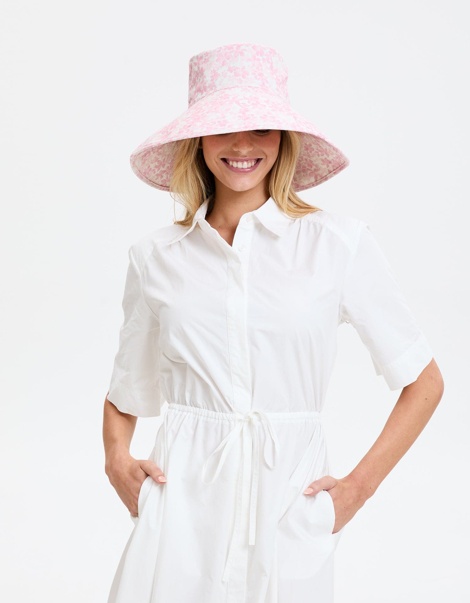 Women's Wide Brim Sun Hat  Ultra Wide Floral Print Summer Hat