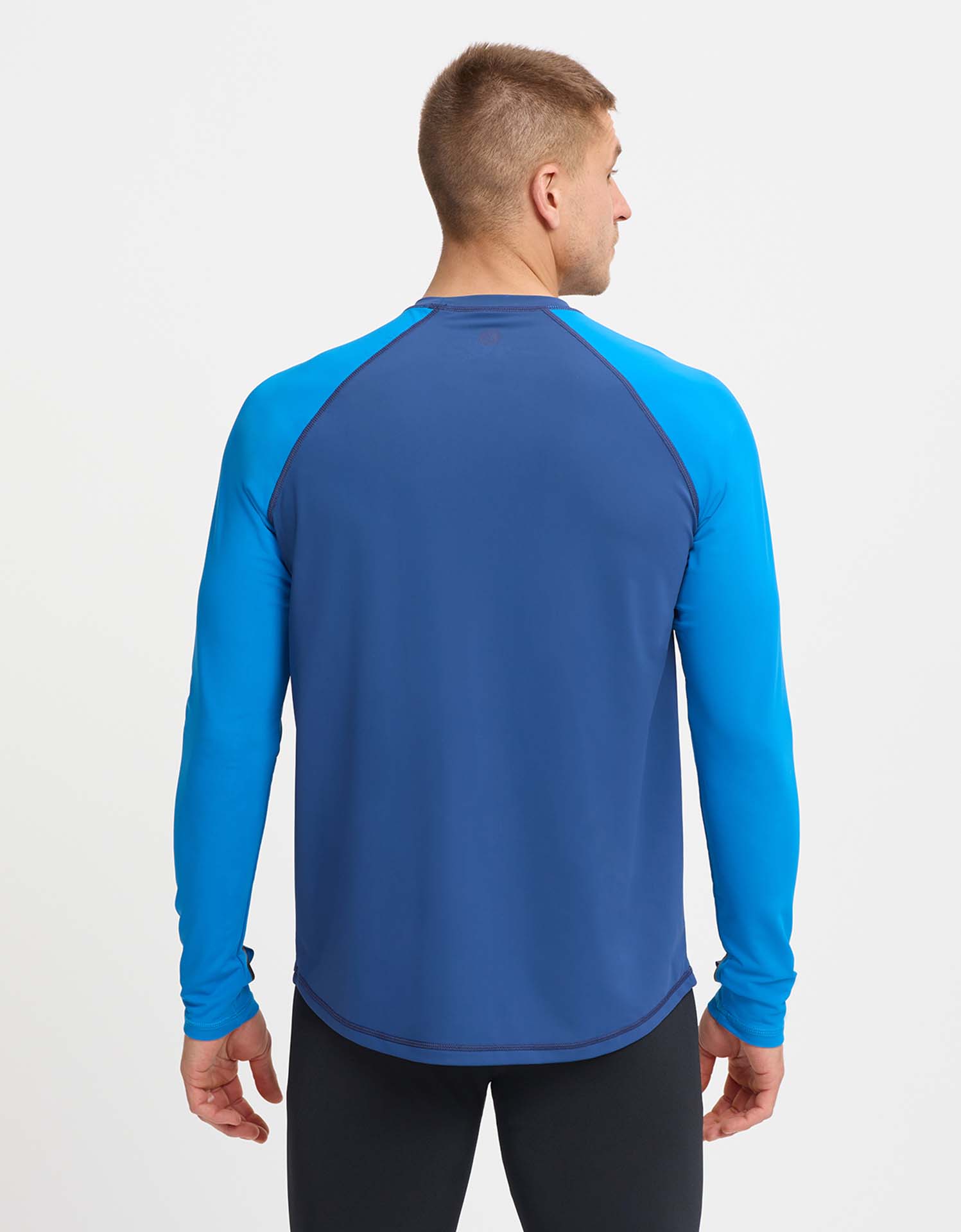 Sun Protective Color Block Mens Long Sleeve Rashguard UPF50+ Swimwear –  Solbari